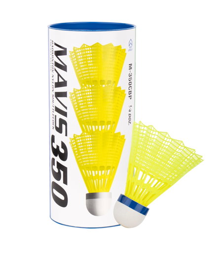 Yonex Badmintonbälle Mavis 350 Nylon gelb Dose 3er